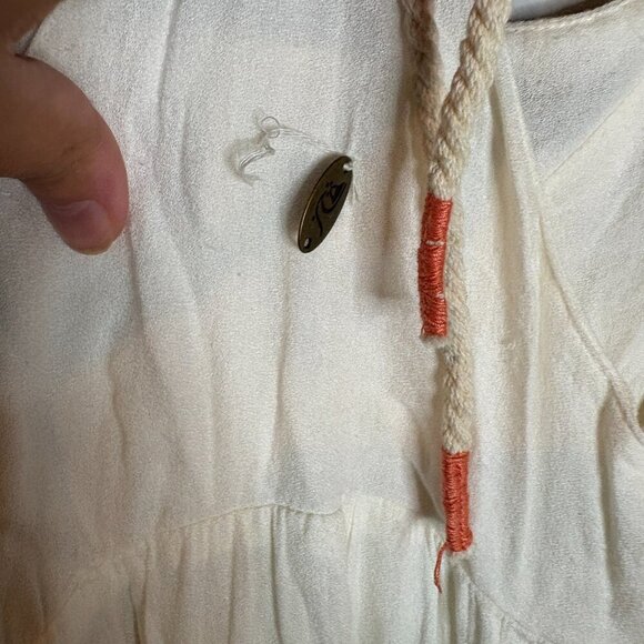 Quiksilver Chula Vista Embroidered Ivory Maxi Dress - Picture 4 of 7